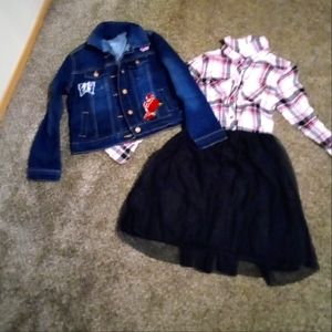 Kids dress and jean jacket